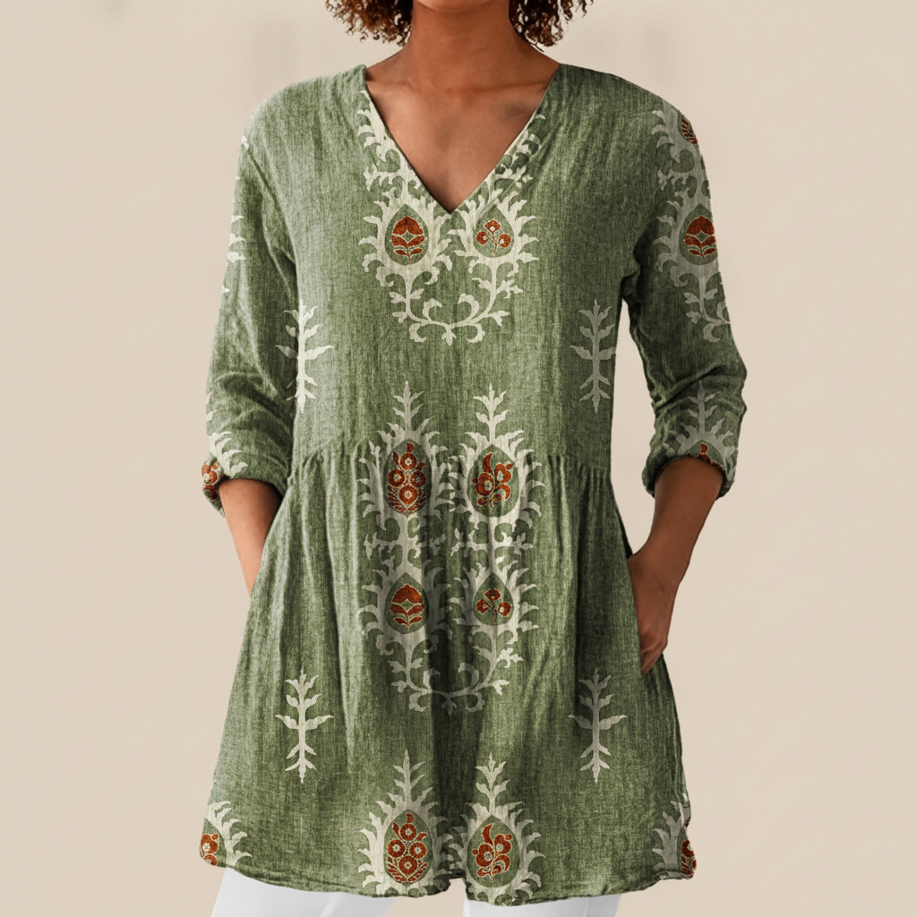 Blair | Lange Bluse mit Muster