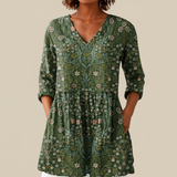 Skye | Lange Bluse mit Muster