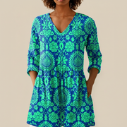 Romy | Lange Bluse mit Muster