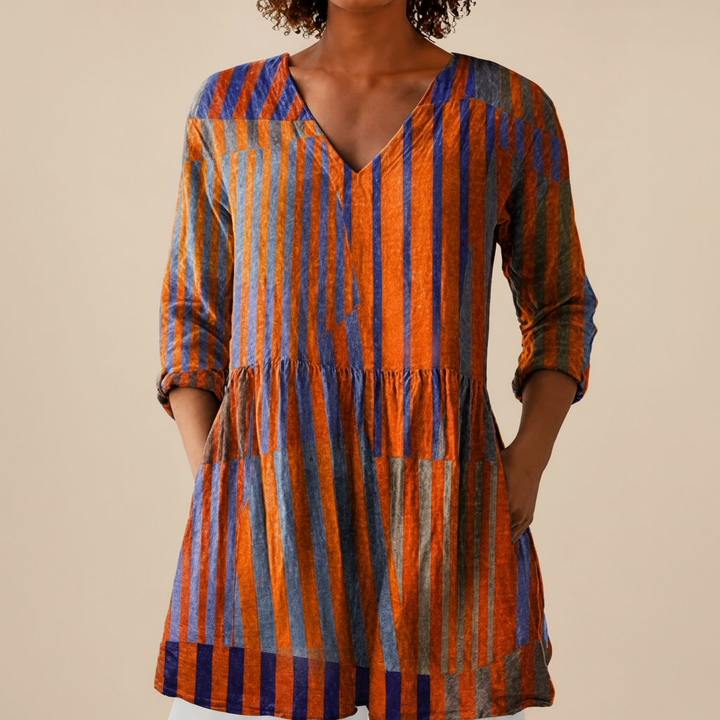 Elowen | Lange Bluse mit Muster