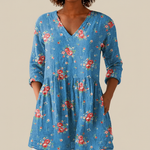 Ayla | Lange Bluse mit Muster