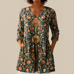 Liora | Lange Bluse mit Muster