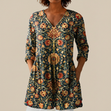 Liora | Lange Bluse mit Muster