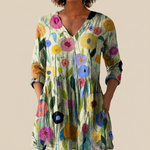 Remi | Lange Bluse mit Muster