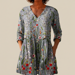 Sloane | Lange Bluse mit Muster