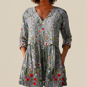 Sloane | Lange Bluse mit Muster
