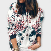 Kaelin – Stylische Bomberjacke mit Blumenmuster